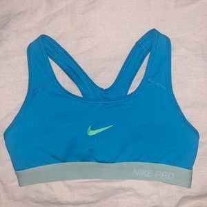 Nike Pro Sports Bra - XS Teal